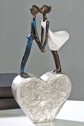 Casablanca Skulptur - aus Poly - Zertifikat und Spruchanhänger H 35 cm