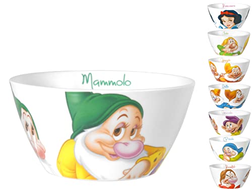 Home Disney Zwerge Set 12 Bolo Cereali, Porzellan, cc630