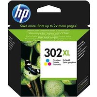 HP 302XL - Hohe Ergiebigkeit - farbstoffbasiert dreifarbig - Original - Tintenpatrone - für Deskjet 11XX, 21XX, 36XX, Envy 45XX, Officejet 38XX, 46XX, 52XX