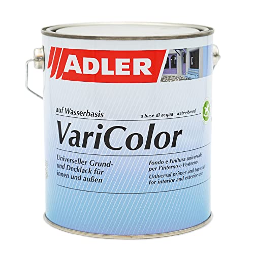 ADLER Varicolor 2in1 Acryl Buntlack für Innen und Außen - 2,5 l RAL8017 Schokoladenbraun Braun - Wetterfester Lack und Grundierung für Holz, Metall & Kunststoff - Seidenmatt