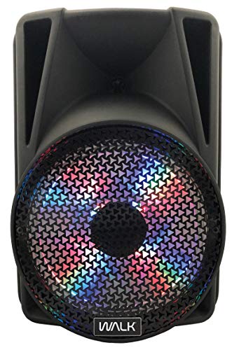Walk Audio 40 W Party-Lautsprecher, Standlautsprecher mit LEDs und Fernbedienung