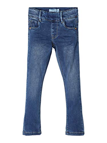 Name IT NOS Mädchen NMFPOLLY DNMTORAS 2242 Legging NOOS Jeans, Blau (Medium Blue Denim Medium Blue Denim), (Herstellergröße: 98)
