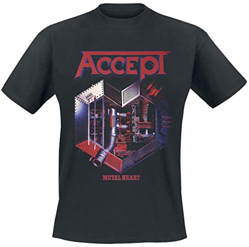 Accept Metal Heart T-Shirt schwarz M