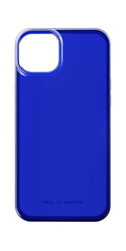 IDEAL OF SWEDEN Durchsichtige Handyhülle mit erhöhten Kanten und Nicht vergilbenden Materialien, fallgetesteter Schutz mit transparentem Finish, kompatibel mit iPhone 15 Plus (Cobalt Blue)