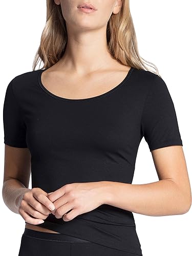 Calida Damen Natural Comfort Unterhemd, Schwarz (schwarz 992), 36 (Herstellergröße:XS)