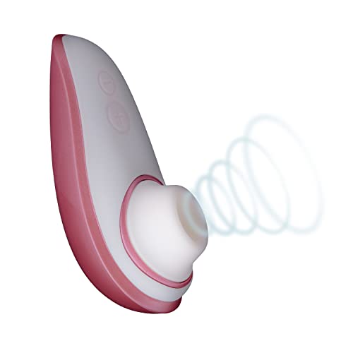 Womanizer Liberty diskreter Auflege-Vibrator für Sie inklusive Gleitgel, Klitoris-Sauger, Intim-Stimulator 6 Intensitätsstufen, Pink Rose