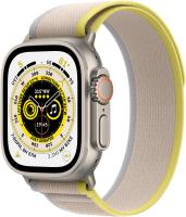 Apple Watch Ultra (GPS + Cellular) 49mm Titaniumgehäuse, Trail Loop gelb / be...