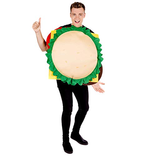 Fun Shack Herren Costume Kostüm, Cheeseburger, Einheitsgröße