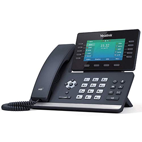 Yealink IP Telefon SIP-T54W VoIP-Telefon, schwarz (Generalüberholt)