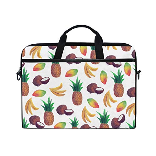 LUNLUMO Tropische Ananas-Farbmalerei 15 Zoll Laptop- und Tablet-Tasche, strapazierfähige Tablet-Hülle für Business/Uni/Damen/Herren
