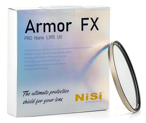NiSi Armor FX PRO Nano L395 UV-Filter 67mm – Explosionssicherer Ultraviolett-Schutzfilter für Objektive, Cine-Optikglas mit beidseitiger Multi-Layer Nano-Beschichtung