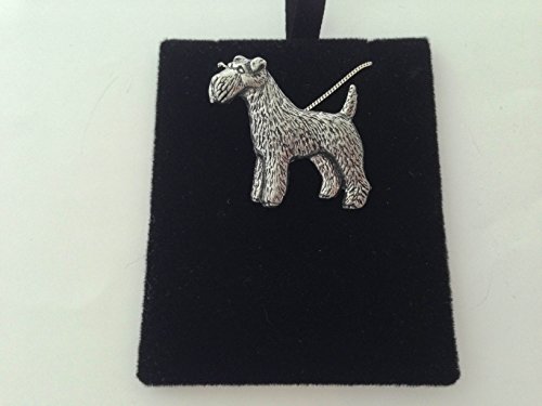 D21 Fox Terrier ANHÄNGER ECHT 925 Sterling Silber Halskette Handarbeit 66 cm Kette mit prideindetails Geschenk-Box