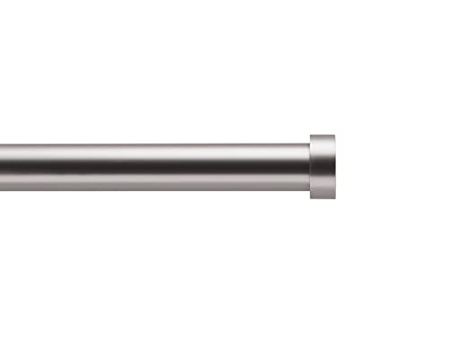 ACAZA Ausziehbare Gardinenstange - Verstellbare Vorhangstange - Stange von 125-240 cm - Silber