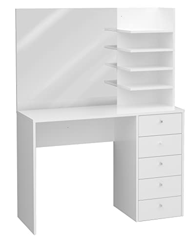DEINE TANTE EMMA 945-001 Marl Weiß Schminktisch Schreibtisch ca. 105 x 140 x 40 cm