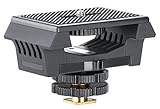 Movo SMM8 gummiumfasstes Mikrofon & Recorder Shockmont für DSLR Kameras & Boom Poles - Universal 1/4" Mouting geeignet für Zoom H1, H2n, H4 Pro, H5, H6, Tascam Dr-40, Dr-05, Dr-07 & mehr