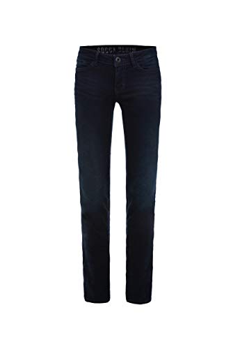 SOCCX Damen Stretch-Jeans RO:My mit geraden Beinverlauf