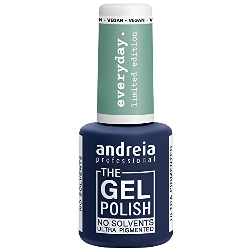 Andreia Professional Gel-Nagellack, lösungsmittelfrei, limitierte Kollektion, Farben ED2, weiches Grün