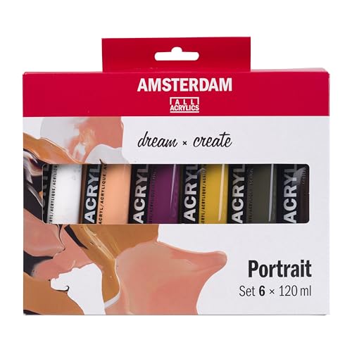 Amsterdam Standard Acrylfarbe Portrait Set 6 x 120 ml