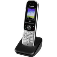 Panasonic KX-TGH710 - DECT-Telefon - Kabelloses Mobilteil - Freisprecheinrichtung - 200 Eintragungen - Anrufer-Identifikation - Schwarz (KX-TGH710GS)