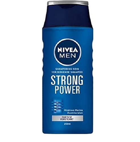 6 x NIVEA Men Shampoo"Strong Power" - für normales Haar - 250 ml