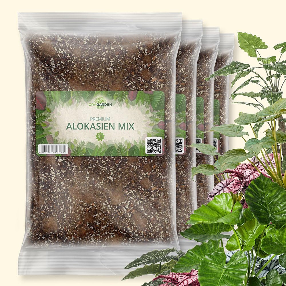 OraGarden Alokasien Alocasia Erde für Zimmerpflanzen - Premium Qualität (12L)