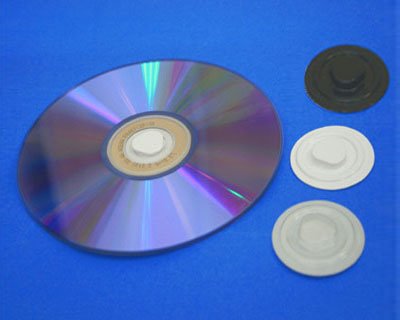 300 Stk. CD Klemmsterne / Clips für 1 CD/DVD, schwarz