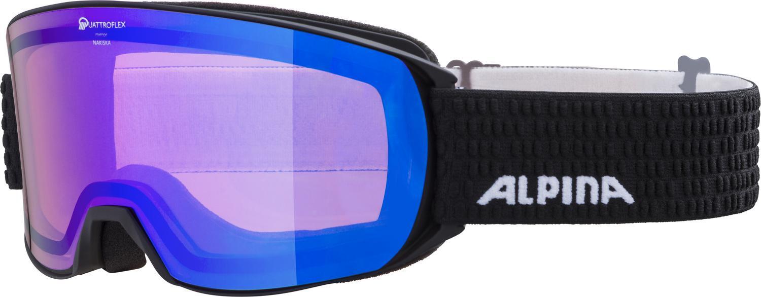 ALPINA NAKISKA Skibrille, Unisex – Erwachsene, grey-skyblue, one size