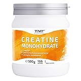 TNT – 500g Creatin Monohydrat Pulver • Reines hochwertiges Creapure® Kreatin Pulver • Laborgetestet & Produziert in Deutschland