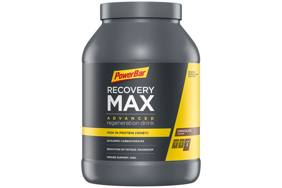PowerBar RECOVERY MAX Regeneration Drink mit Whey & Kohlenhydrate - mit Hafermehl, Vitamine, Zink und Magnesium - Chocolate, 1144 grams