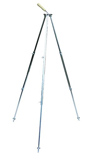 Best Sporting Camping Dreibein Gestell für Grillrost oder Kessel, kompakt, leicht zu transportieren - teleskop - dreigeteilt, bis ca. 1,30m Höhe