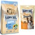 12,5 kg / 15 kg Happy Dog + 100 g Oster Snack mit Ente & Karotte gratis! - NaturCroq Puppy 15 kg