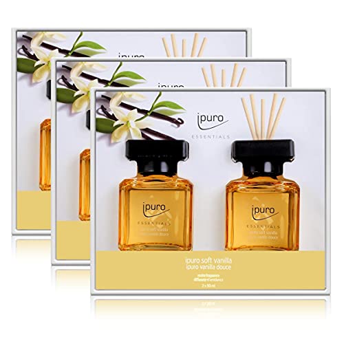 Geschenkset Essentials by Ipuro Pure Vanilla 2x 50 ml Raumduft (3er Pack)