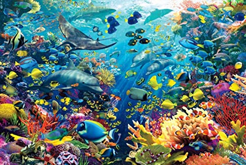 Puzzle 3000 Teile Geschenk Unterwasserwelt Puzzle Entspannendes Puzzle