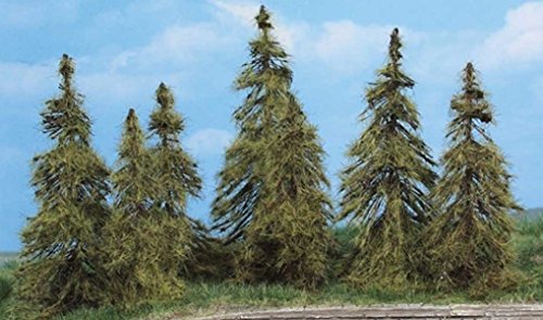 Heki 2174 Lärche Bäume 7 Stück, Höhe 11 cm, Mehrfarbig