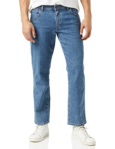 Wrangler Mens Regular FIT Jeans, Stonewash, 42/36