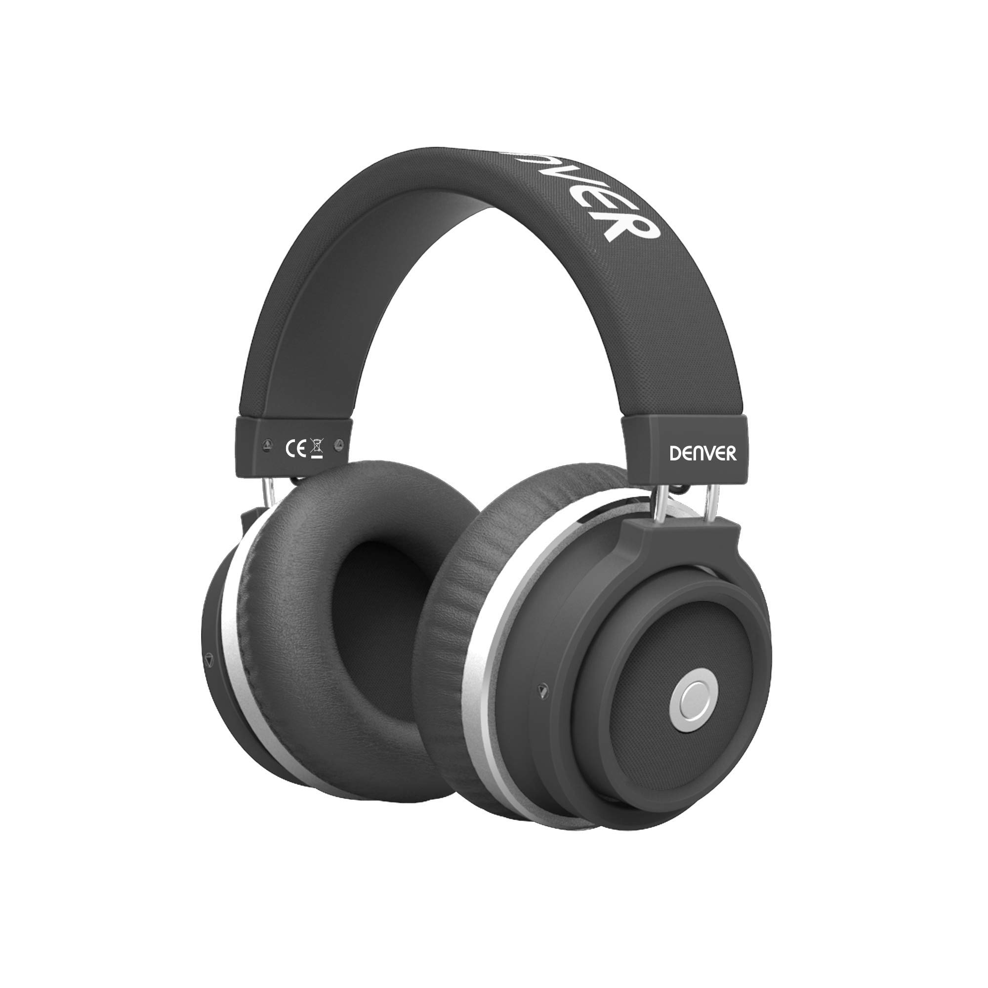 Denver BTH-250 Black Kopfhörer und Mikrofon Binaural schwarz – Kopfhörer und Mikrofone (kabellos, Kopfband, Binaural, Ohraufliegend, 350 g, schwarz)