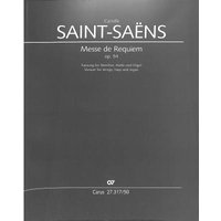Camille Saint-Saens-Messe de Requiem-Soli [SATB], Choir [SATB], Strings, Harp and Organ-SCORE