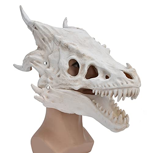 Exliy Halloween-Maske, Simulations-Dinosaurier-Schädel-Maske, umweltfreundlich, ungiftig, angenehm zu tragen, perfekt geeignet für Karneval, Weihnachten, Ostern usw.