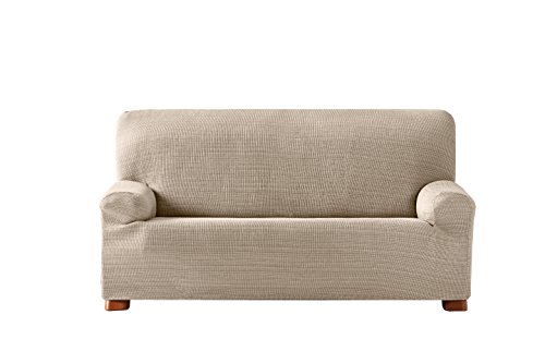 Eysa Aquiles elastisch Sofa überwurf 4 sitzer Farbe 00-Ecru, Polyester-Baumwolle, 37 x 29 x 11 cm