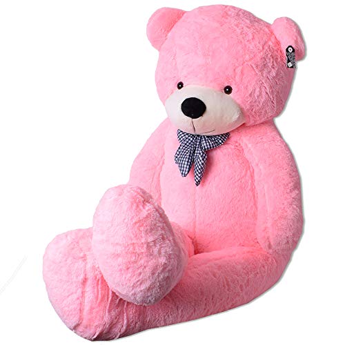 TE-Trend Rosa Riesen Plüsch Teddybär XXL Großer Teddy Bär Kuschelbär Kuscheltier Schleife 200 cm Plüschbär Pink