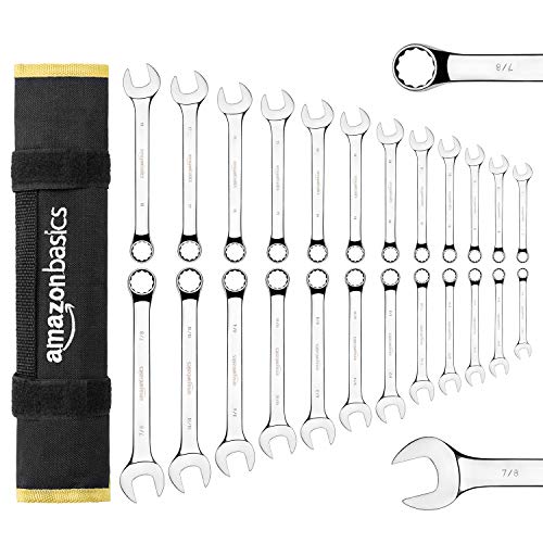 AmazonBasics Ringmaulschlüssel-Set, 24-teilig