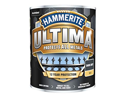 750 ml Hammerite Ultima Metallschutzlack Anthrazitgrau RAL7016