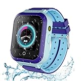 4G Smartwatch für Kinder, Jungen, Mädchen, 4G Smartwatch, Telefon, HD-Bildschirm, Sport-Armbanduhr mit Video & Telefonanruf, GPS-Tracker dunkelblau