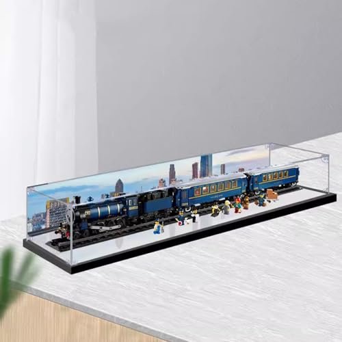 Transparente Acryl-Vitrine Für Lego 21344 Orient Express, Staubdichte Vitrine Kompatibel (Modell Nicht Im Lieferumfang Enthalten) C,120*15*20CM