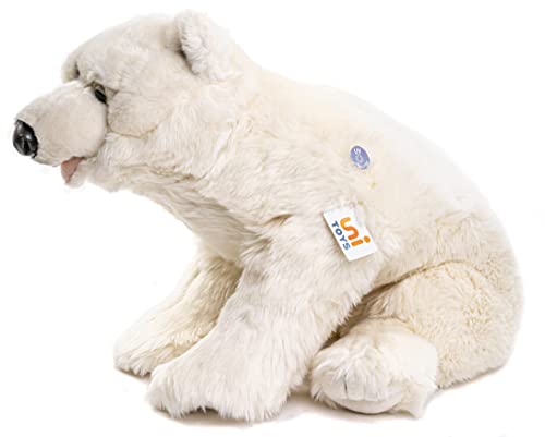 Uni-Toys - Großer Eisbär, liegend - 61 cm (Länge) - Plüsch-Bär - Plüschtier, Kuscheltier