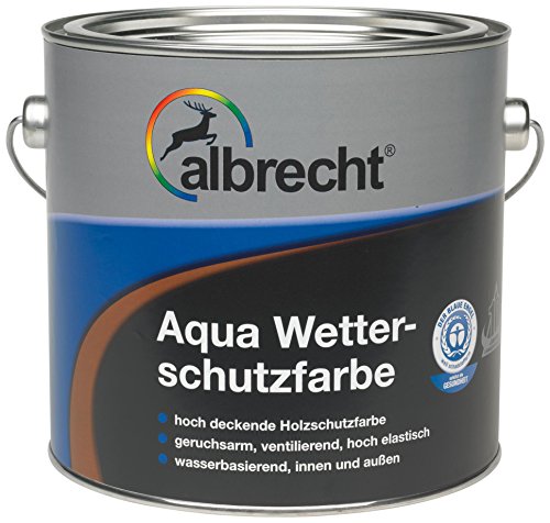 Albrecht Aqua-Wetterschutzfarbe 0404 2,5 L, rotbraun, 3400657080040402500
