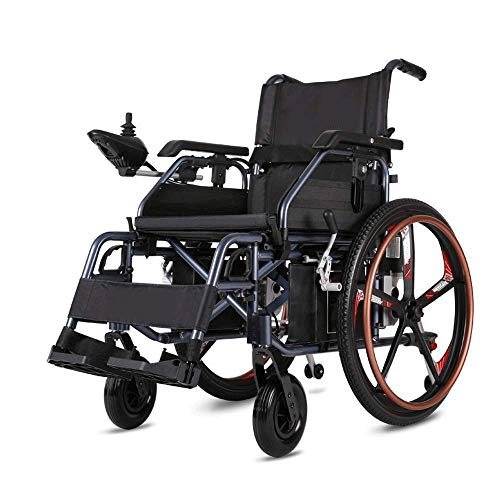 Rollstuhl, Aluminiumrahmen Intelligenter faltbarer leichter älterer behinderter vierrädriger elektrischer Rollstuhl-Roller, Nettogewicht: 36 kg