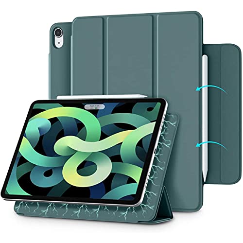 Arktis iPad Air Hülle, Smart Case kompatibel mit iPad Air 4 10,9" (2020) [Sleep & Wake-Up-Funktion] Schutzhülle Smart Cover Case nachtgrün