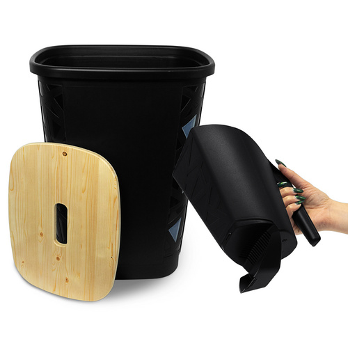 Ondis24 Aufbewahrungsbehälter, BxL: 50 x 38 cm, Kunststoff/Holz