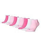 PUMA unisex Sneaker Socken Kurzsocken Sportsocken 261080001 9 Paar, Farbe:Mehrfarbig, Menge:9 Paar (3x 3er Pack), Größe:35-38, Artikel:-422 pink lady